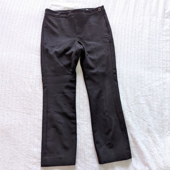vince. Women's Black Cropped Straight Leg Dress Pants size 4 - Picture 1 of 6